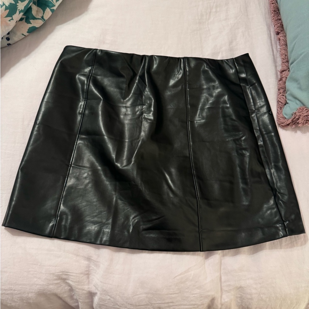 Abercrombie and Fitch Faux Leather Skirt
